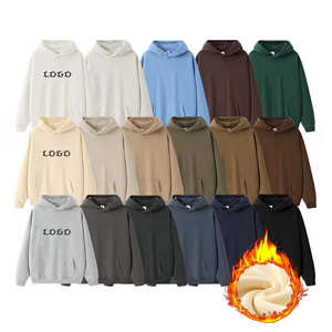 เสื้อฮู้ดขนแกะคุณภาพสูงสำหรับฤดูหนาว 350500GSM ผ้าฝ้ายหนาน้ำหนักมาก ทรงโอเวอร์ไซส์ ไหล่ตก แบบยูนิเซ็กซ์ สกรีนลายกราฟิกตามสั่ง แบบดิจิทัล - Product Image 3