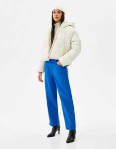 Veste Vêtements d'extérieur pour femmes 2025 Veste bouffante naturelle chaude pour femmes en tissu brillant recyclé - Product Image 4