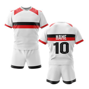 Uniforme de rugby transpirable personalizado para adultos recién llegado conjunto de sublimación de venta completa camisas y pantalones cortos - Product Image 2