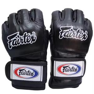 Gants d'entraînement de boxe MMA en cuir de vachette avec logo personnalisé Gants de combat MMA Gants de grappling MMA personnalisés - Product Image 3