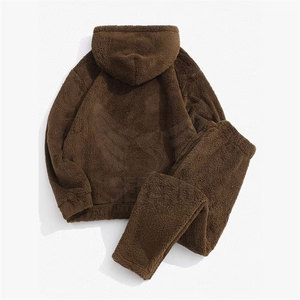 Nuevo estilo, venta al por mayor, chándales de lana Polar de Color sólido, chándales cómodos de lana Polar a bajo precio - Product Image 2