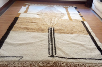 Tapis berbère marocain Beni Ourain en laine, tapis sur mesure pour salon, tapis colorés, décoration intérieure