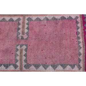 Vintage Turkish Herki <b>Runner</b> Rug 2.7x10.6 ft, <b>Red</b> Persian Rug Wool - Product Image 5