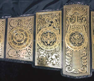 Cinturones de Campeonato de Boxeo y Lucha Libre Unisex FK-511 de Flyingkick Enterprises, Hechos a Medida, de Cuero, para Peso Pesado - Product Image 2