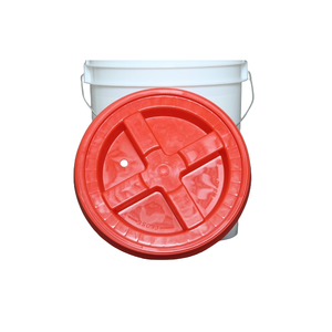 Cubo de plástico de grado alimenticio, tapa de bloqueo de aire de tornillo y mango de acero, <span class=keywords><strong>25</strong></span> <span class=keywords><strong>litros</strong></span>, 6,5 galones - Product Image 6