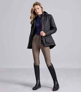 Chaqueta de equitación para mujer, ropa de abrigo para invierno, tejido elástico transpirable, cálida, duradera, cómoda, ropa ecuestre personalizada - Product Image 3