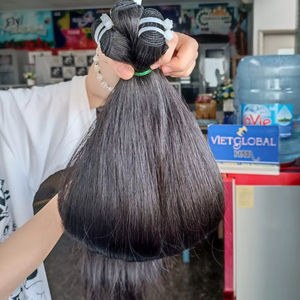 Pelo crudo vietnamita 100% pelo natural liso a granel pelo trenzado de alta calidad precio al por mayor - Product Image 1