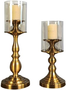 Decoración de mesa de estilo avanzado, candelabro de huracán hecho a mano, Material sólido, acabado elegante, precio al por mayor - Product Image 2