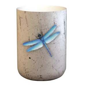 Pot de fleurs rond en fer émaillé, couleur blanche, adapté à l'affichage de fleurs à grandes têtes, produit moderne personnalisé, autocollant - Product Image 3