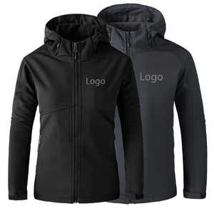 Chaqueta de Forro Polar para Hombre, con Cuello Alto, Impermeable y Resistente al Viento, para Uniformes de Reparto, Deportes y Safari, con Logotipo Personalizado para Exteriores, OEM - Product Image 1