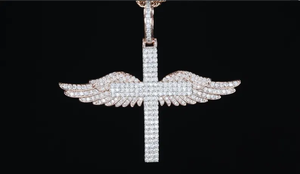 Nuevo personalizado Hip Hop letra VVS Moissanite diamante colgante 925 Plata personalizado Icedown hip hop colgante y encanto - Product Image 5