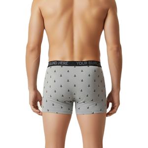 Boxers en coton imprimés numériquement à étiquette privée, boxers pour hommes avec votre logo et votre marque personnalisés, service OEM - Product Image 3