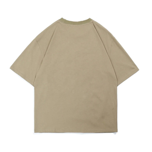 เสื้อยืดแขนพองผ้าฝ้าย100% สำหรับผู้ชายเสื้อยืดทรงหลวมฟิตเนสทรงหลวมออกแบบได้ตามต้องการ - Product Image 6