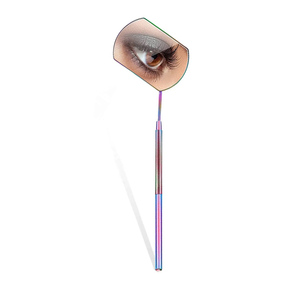Espejos de pestañas de belleza facial maquillaje para niñas de color rosa claro diseño personalizado servicio OEM espejos de extensión de pestañas fabricante - Product Image 3