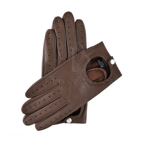 Gants en cuir de conduite hivernale avec impression de logo personnalisables de haute qualité OEM multicolores disponibles pour les voyages en plein air - Product Image 3
