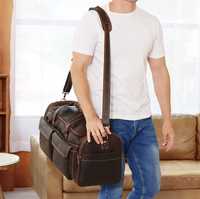 Sac à dos en cuir imperméable de haute qualité pour hommes avec compartiment de rangement pour chaussures, accessoires de voyage et de camping écologiques