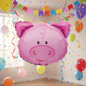 Globo de Fiesta con Diseño de Cerdo, 83 cm, Paquete de 12 Unidades - Product Image 2