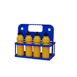 Best Quality 8-Pack Foldable Plastic <b>Black</b> Sports <b>Water</b> <b>Bottle</b> Holder with Custom Logo Portable for Sports & Entertainment Use - Product Image 4