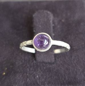 Anillo de plata 925 hecho a mano, piedra preciosa de amatista, joyería de boda étnica de moda, regalo de compromiso de aniversario perfecto para mujer - Product Image 4