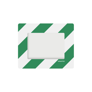 Etichette Adesive per Segnaletica a Pavimento DIN A5 Verde/Bianco Confezione da 10 - LongLife Klarsicht LG-KL-A5-GW - Product Image 1