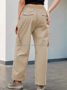 Nouvel Arrivage 2026 – Ensemble Deux Pièces Femme en Coton Kaki, Taille Haute, Coupe Droite, Dentelle Unie, Style Urbain – Fournisseur d'Usine OEM - Product Image 2