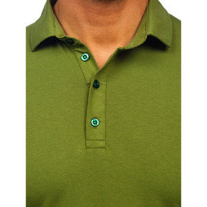 Polo de manga larga para hombre, camisa a precio de fábrica, nueva moda, holgada, informal, de diseño liso, transpirable - Product Image 4