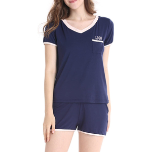 ชุดเสื้อผ้า2ชิ้นสำหรับผู้หญิงชุด2ชิ้นเสื้อเอวลอยมีจีบและกางเกงขาสั้นสำหรับฤดูร้อน2025 - Product Image 1