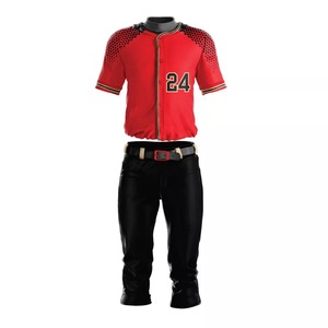 Conjunto de Uniforme de Béisbol para Adultos, Logotipo Personalizado, Nombre del Equipo Corto, Ropa Deportiva de Alta Calidad, Transpirable, de Secado Rápido y Ligera, MOQ Bajo - Product Image 1