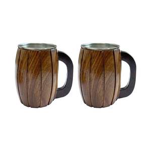 Mug à boire en bois moderne, poli à la main, écologique, pour boissons chaudes et décoration intérieure - Product Image 1