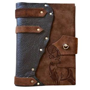 Journal en cuir de Style décontracté classique fermeture ouverte Pages non doublées Portable pour voyage bureau usage personnel portefeuilles peu coûteux - Product Image 3