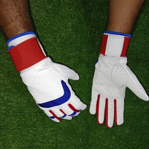 Gants de baseball et de softball américains en cuir véritable, meilleurs gants de frappe ajustables pour adultes et jeunes - Product Image 1