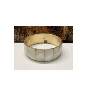 Brazalete de nácar Chicas con estilo Hecho a mano Producto más vendido Brazalete de nácar de latón - Product Image 2