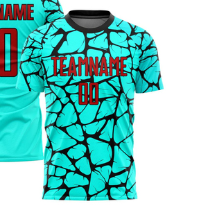 Maillot de football personnalisé 100% coton, léger, respirant, écologique, imperméable, séchage rapide, manches courtes, vêtements de sport - Product Image 2