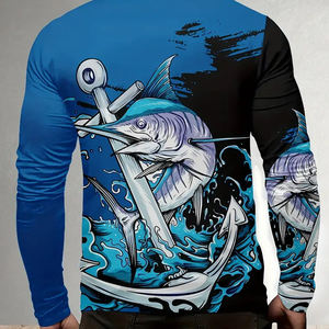 Chemise de performance de pêche pour hommes de qualité supérieure Dernier style Taux abordable Vente chaude Chemise de performance de pêche pour hommes légers - Product Image 2