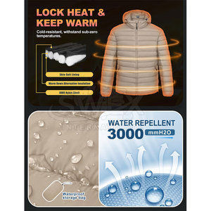 New Design Hooded Collar <b>Packable</b> Bubble Winter <b>Jackets</b> For Men Long Sleeves Full Zipper Men <b>Packable</b> Bubble Winter <b>Jackets</b> - Product Image 3