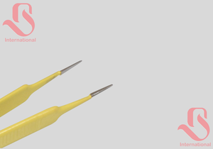 BISONS - Herramienta Manual de Acero Inoxidable para Joyería, Antiadherente, Estilo Americano, Venta al por Mayor # 5 Pinzas Bipolares Reutilizables de 12 cm con Punta de 0.5 mm - Product Image 3