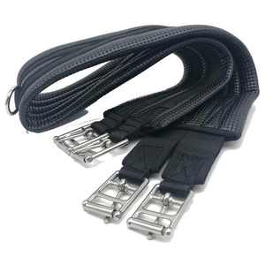 Cinturón de vientre de caballo de cuero de calidad de circunferencia ecuestre de estilo Vintage con hebilla de acero para carreras de caballos y equitación - Product Image 1