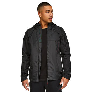 Men's Premium Quality Lightweight Canvas <b>Windbreaker</b> Jacket with <b>Black</b> Zipper Waterproof-on Sale - Product Image 1