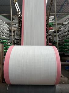 Bolsa tejida de PP ecológica personalizable con tira roja para envasado de harina, uso de fertilizante de alimentación con logotipo personalizable - Product Image 2