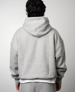 Sweat-shirt à capuche unisexe en coton mélangé de qualité supérieure Essential Tech Fleece Sweatshirt Vert Pomme Confortable Personnalisable pour l'hiver Zero - Product Image 4