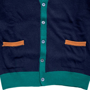 B2B Color azul Sorority Winter Acrylic Cardigan Sweater Custom Color & Bordado Knit Sweater Sorority University College - Product Image 5