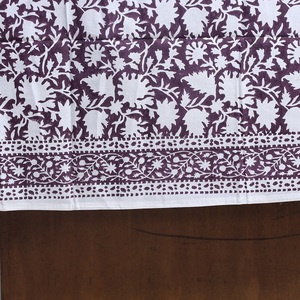 Parure de lit en coton doux avec bloc à la main Imprimés floraux Linge de lit d'été léger Idéal pour la décoration intérieure et l'usage quotidien - Product Image 2