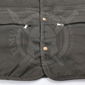 Gilets de tir multifonctionnels à poches Couleur personnalisée Nouvelle arrivée Gilets de chasse légers pour hommes gris foncé - Product Image 5