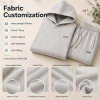 Ensemble de survêtement IKDEER OEM personnalisé avec logo, pantalon de jogging et sweat à capuche, 100 % coton, pour homme
