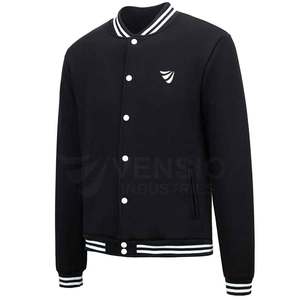 High Quality <b>Men's</b> Slim Fit Letterman <b>Jacket</b> Custom Made Breathable Stand Collar New Arrival Wholesale Lettermen <b>Jackets</b> - Product Image 2