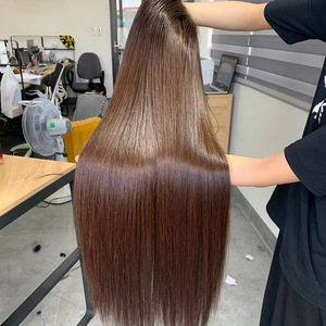 Extensión de cabello humano Natural vietnamita 100% hueso recto Remy trama de cabello estilo de tejido preadherido mejor calidad - Product Image 1