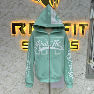 Taille confortable personnalisé imprimé le plus demandé sweat à capuche à fermeture éclair Puff Printed fabriqué en usine prix bon marché sweats à capuche pour hommes sweats à capuche - Product Image 1