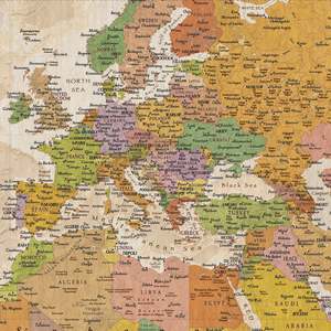 Mapa del Mundo XXL, Póster Vintage, MAPAS en MINUTOS, Decoración de Pared - Product Image 4