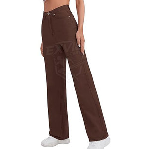 Pantalones Vaqueros de Mujer de Color Sólido Transpirables, Nueva Moda, Venta Caliente, Ropa de Calle - Product Image 4