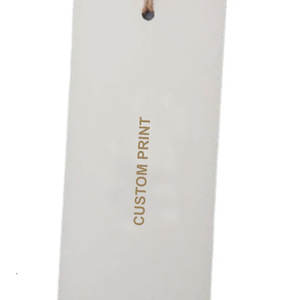 2026 Wholesale High Quality Eco-Friendly Professional Design Special Coated Paper Hang Tag UV Printed Lightweight Clothes Custom - Product Image 6